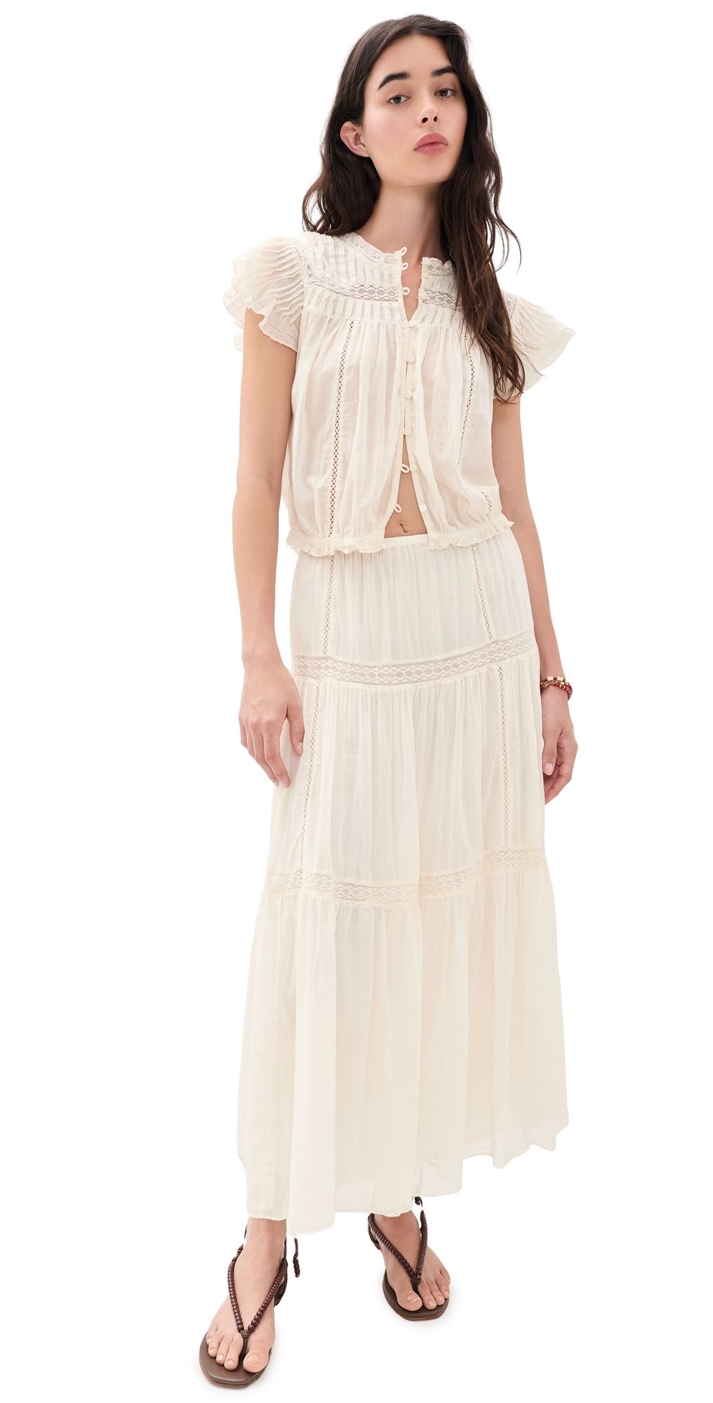 Free People Mirella Set Ivory L
