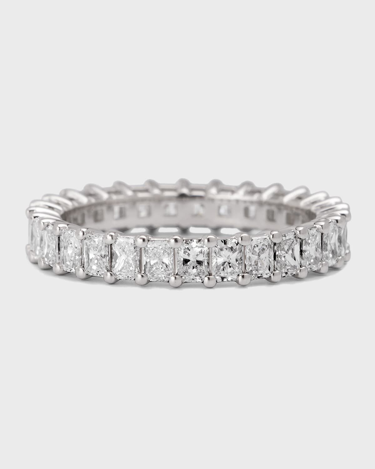 Platinum Small Radiant FG/VS Diamond Eternity Band, Size 6.25, 2.32tcw