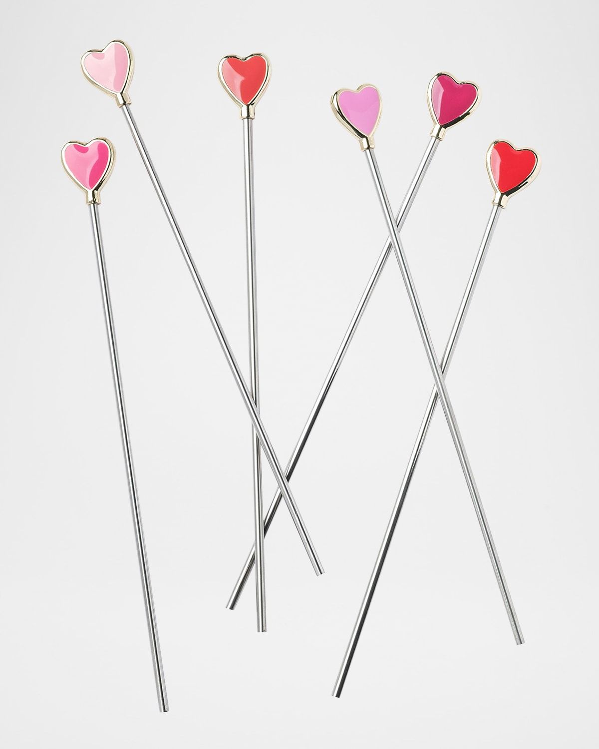 Heart Swizzle Sticks, Set of 6