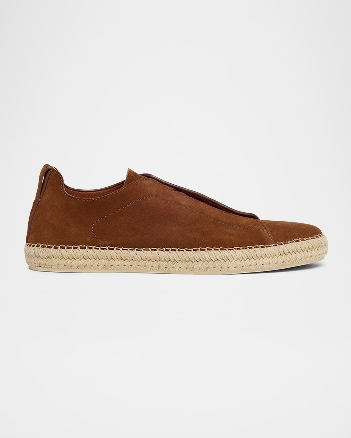 Men & apos;s Triple Stitch Suede Espadrille Sneakers
