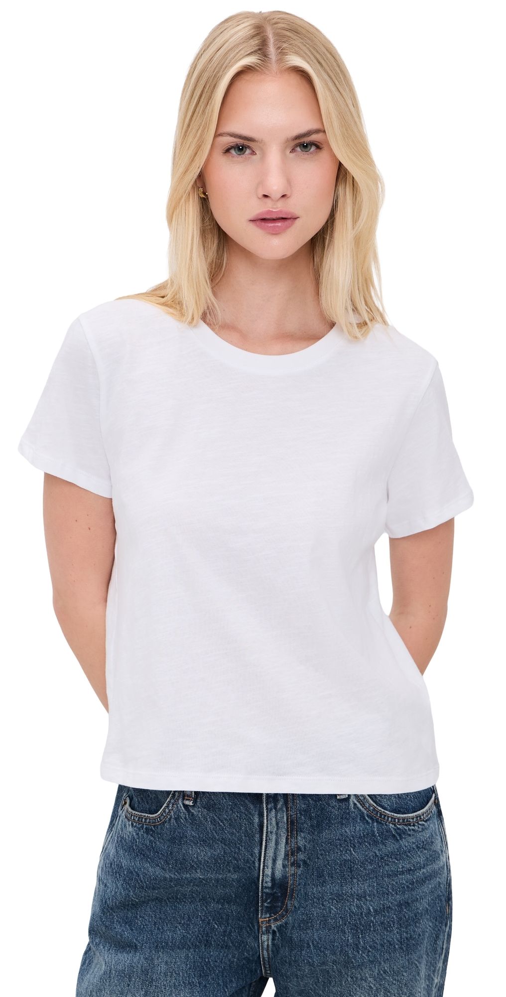 Splendid Louisa Short Sleeve Tee White XS