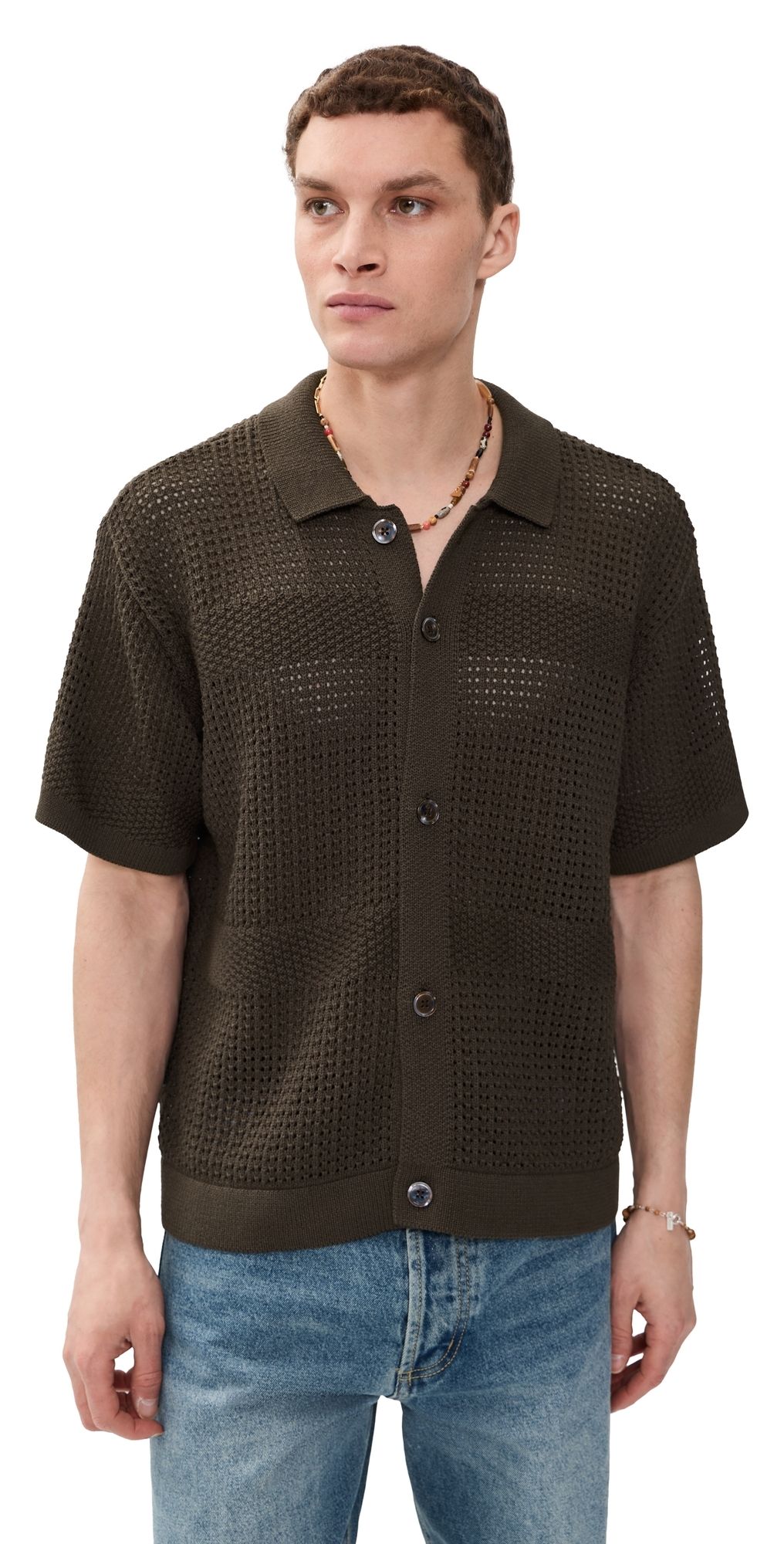 Obey Short Sleeve Polo Sweater Wren S