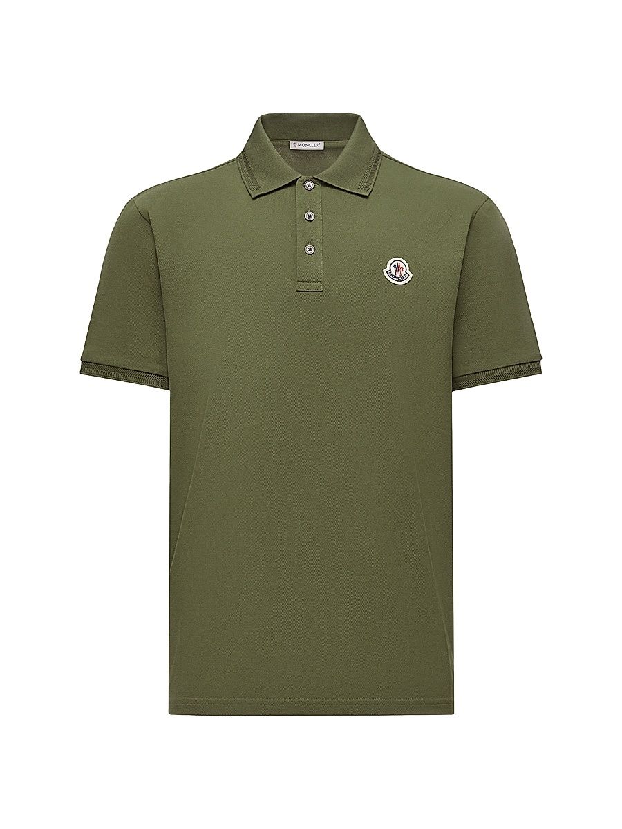 Men's Polo Shirt in Cotton Piquet - Khaki - Size XXL