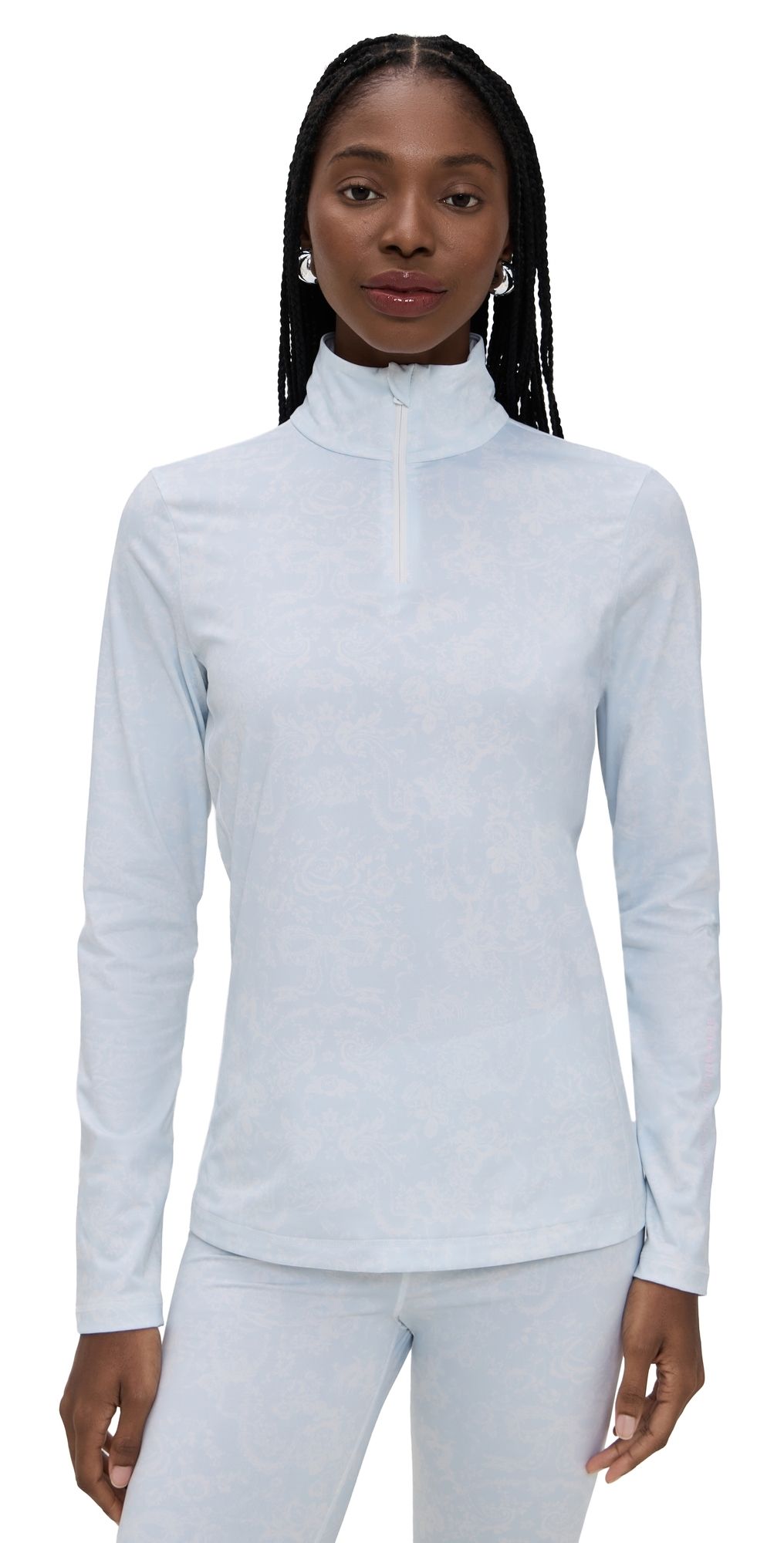 Bogner Fire+Ice Bogner Fire+Ice x LoveShackFancy Margo First Layer Top Alpine Blue S
