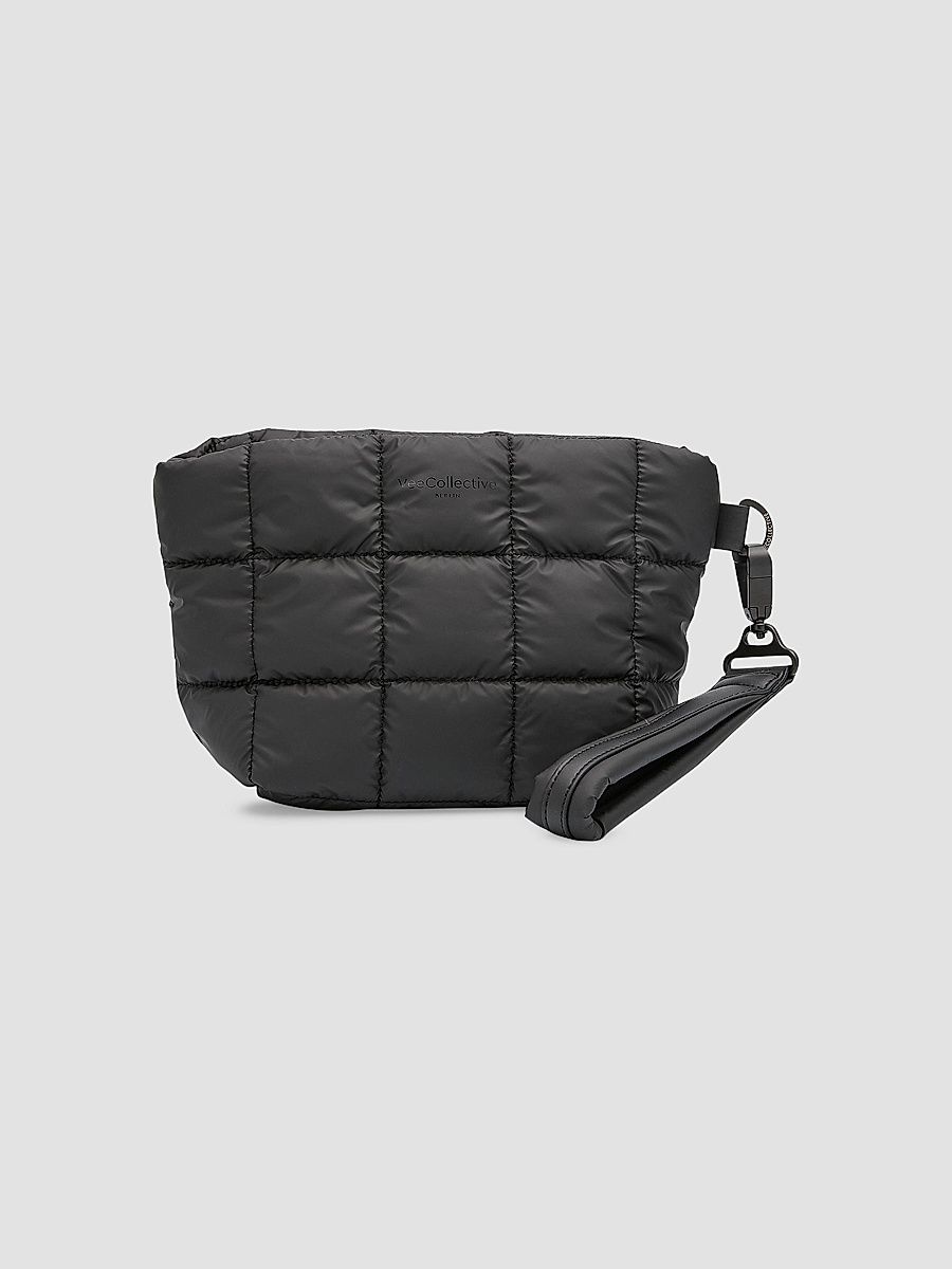 Women's Porter Quilted Clutch Bag - Black