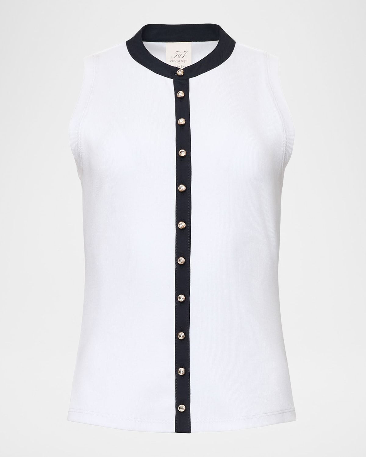 Beverly Knit Button-Front Top