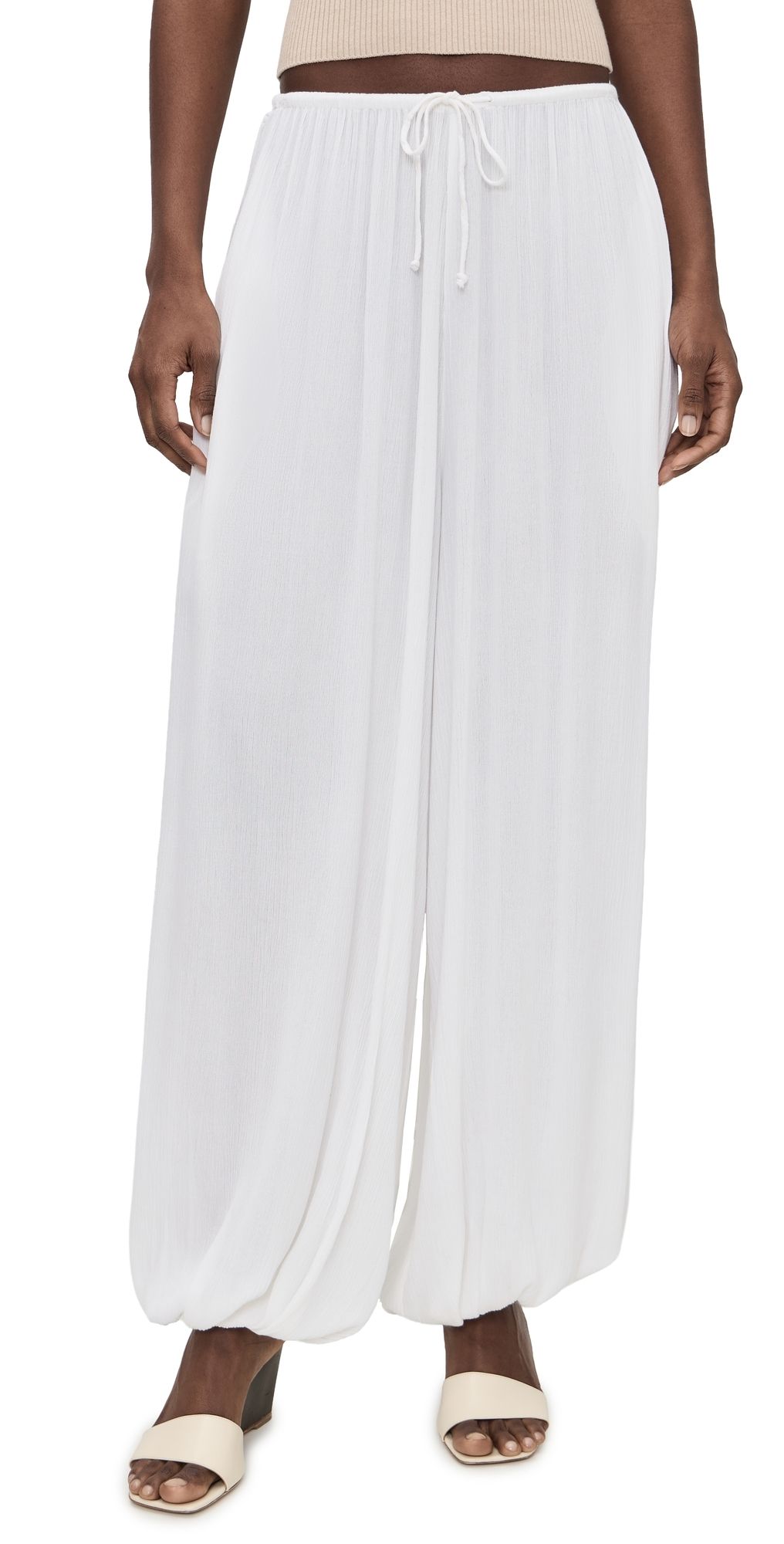 Playa Lucila Wide Leg Pants Ecru XS
