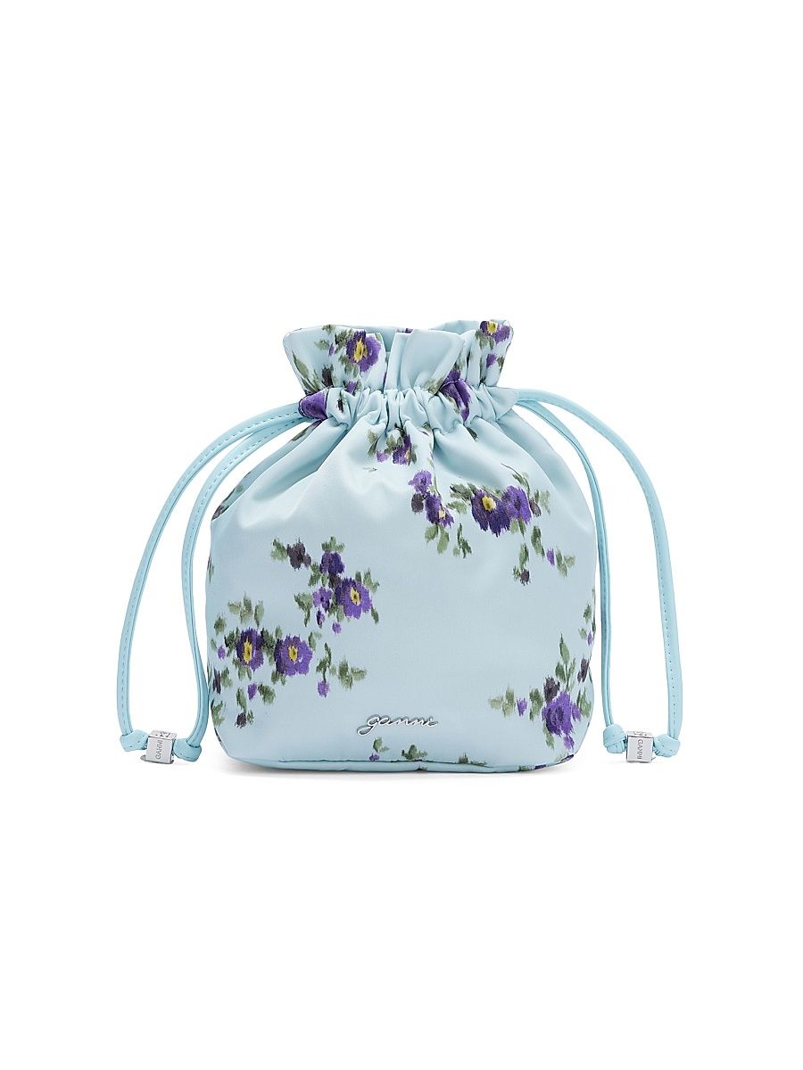 Women's Logo Floral Pouch - Iced Aqua