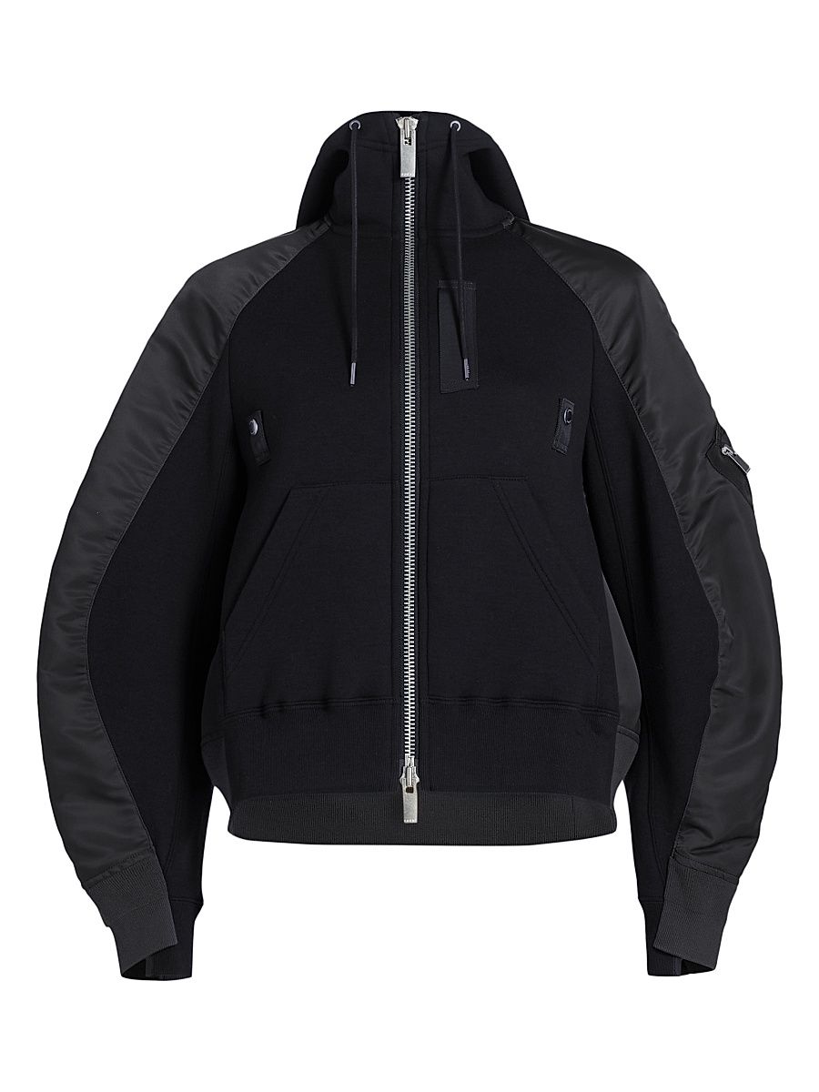 Women's Sponge Sweat Hoodie - Black - Size XL