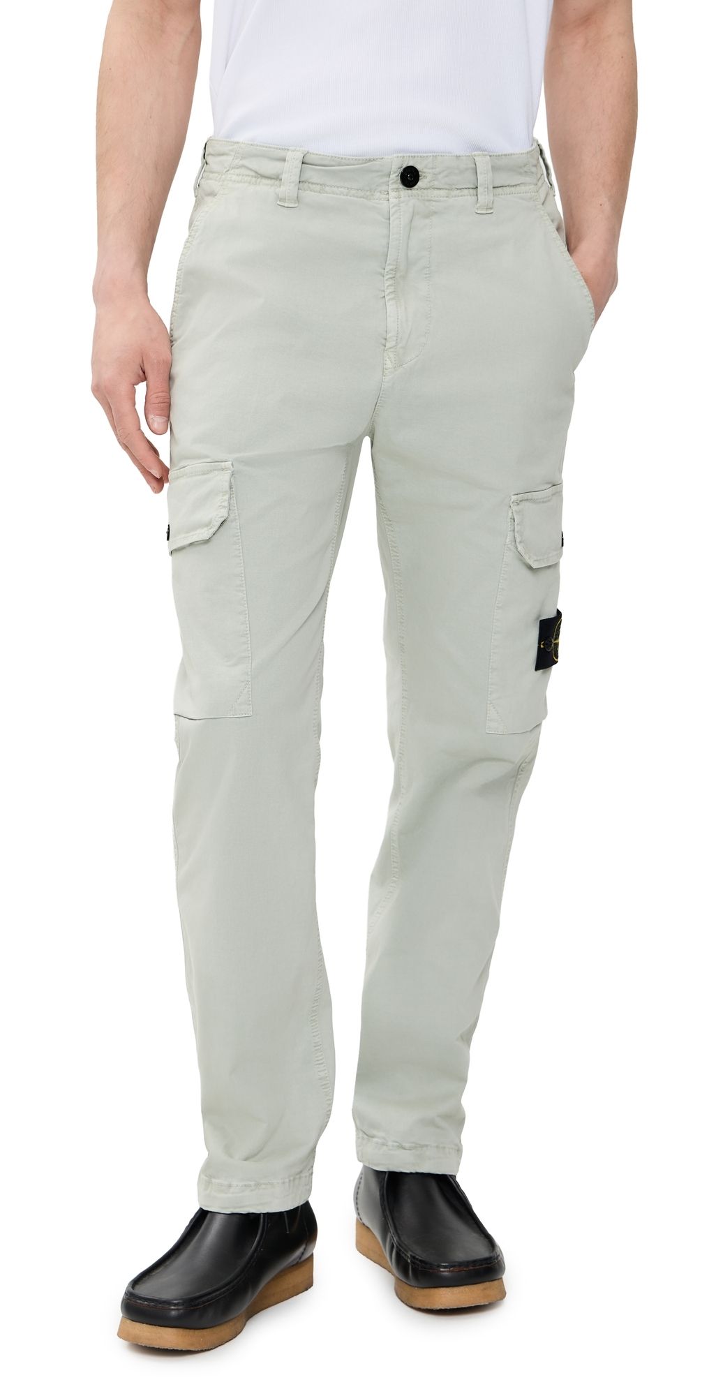 Stone Island Garment Dyed Cargo Pants Sage 32