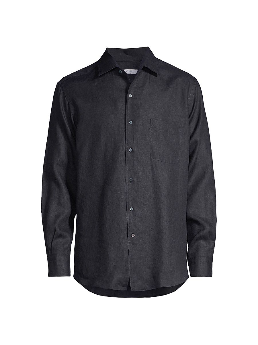 Arizona Linen Button-Down - Blue Navy - Size XXL