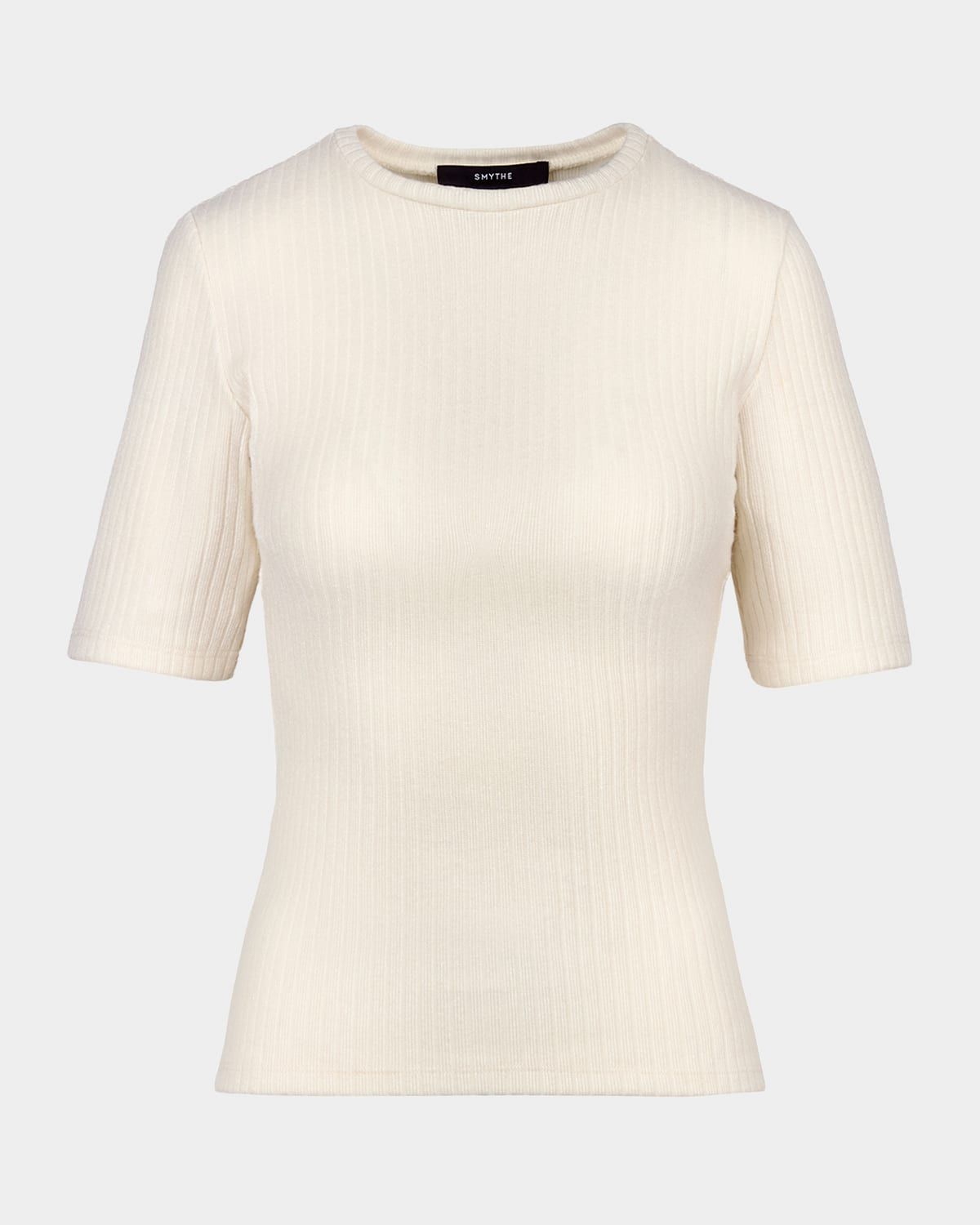 Elbow-Sleeve Knit Top