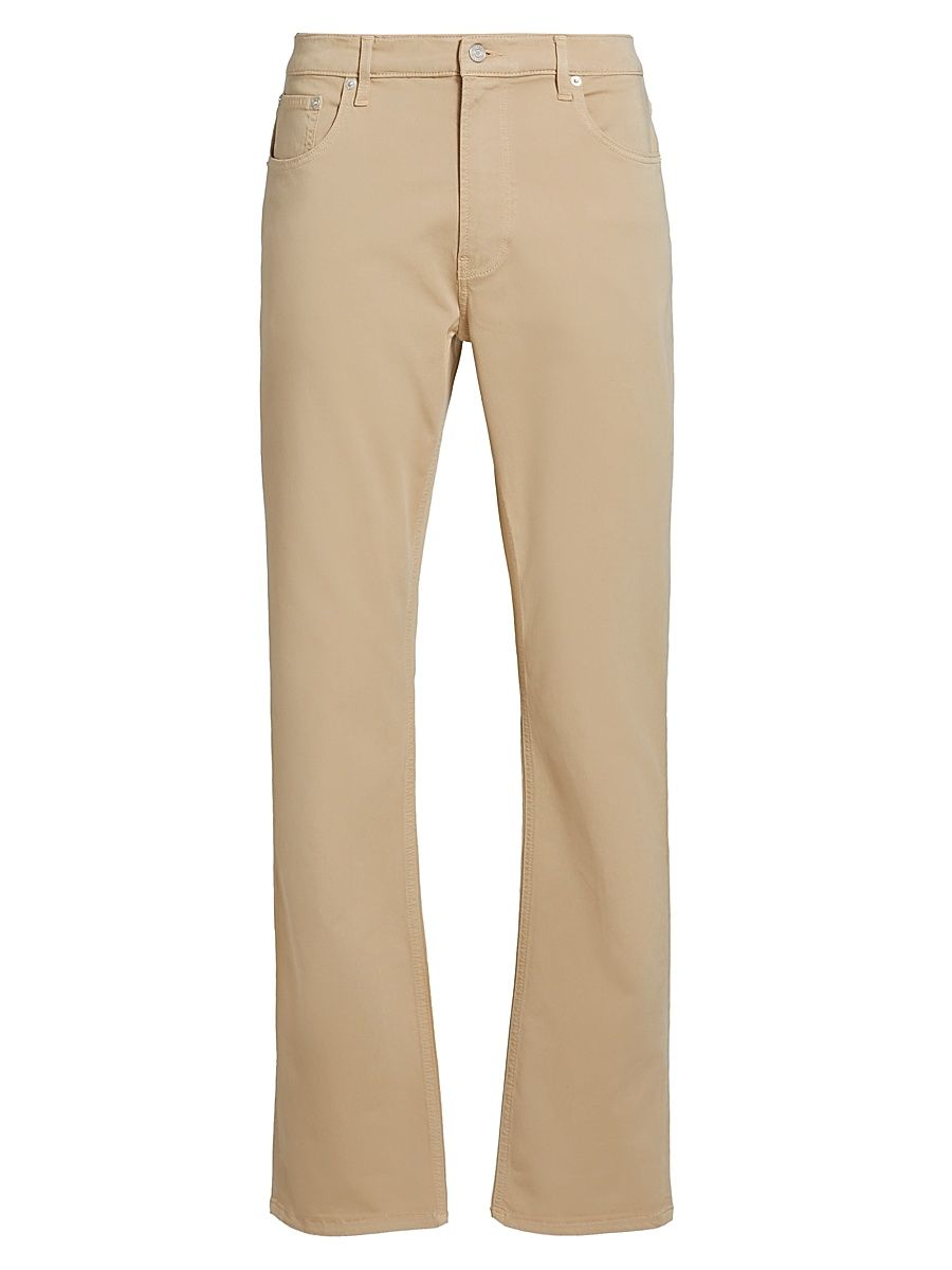 Men's Modern Straight-Leg Pants - Beige - Size 33