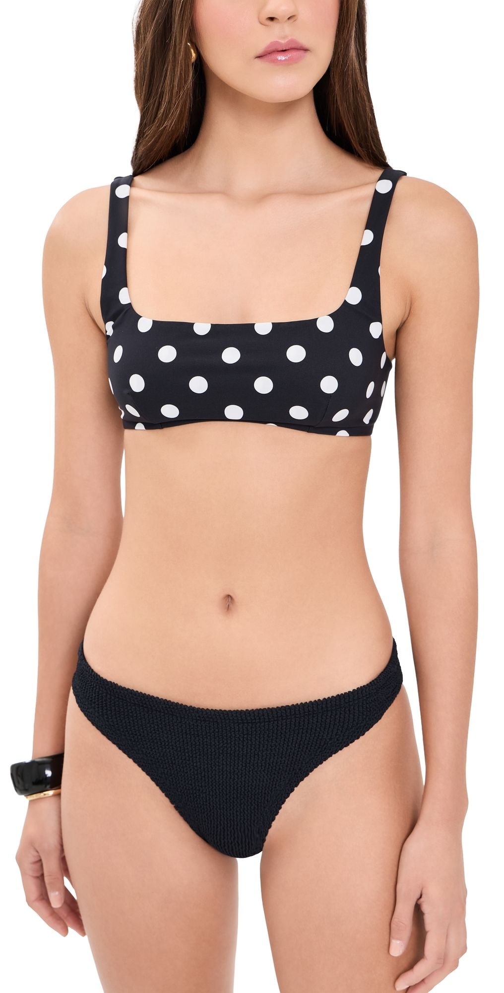 Hunza G Colette Bikini Set Black/Polka Dot S/M