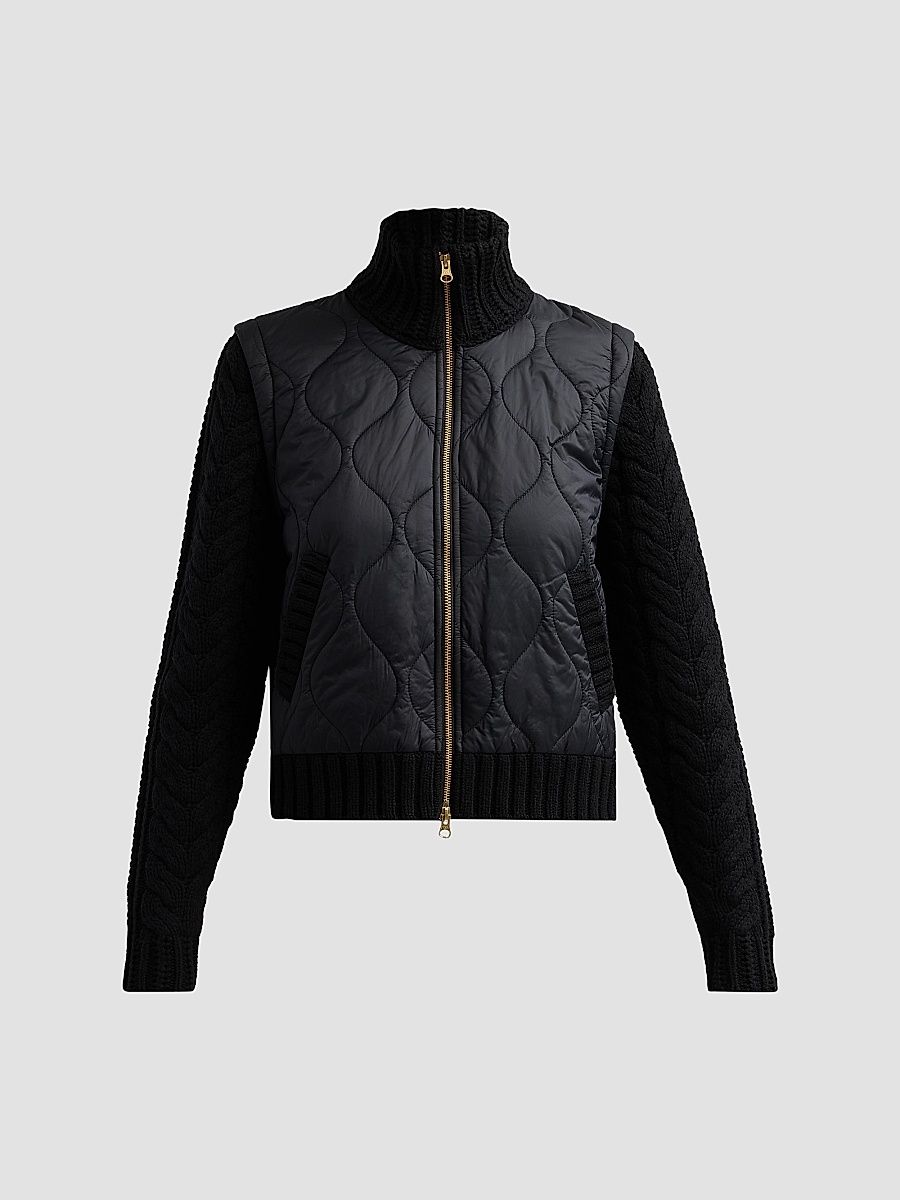 Women's Patra Quilted Wool-Blend Jacket - Black - Size XS