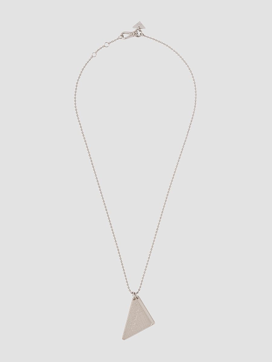 Men's Symbole Pendant Necklace - Silver