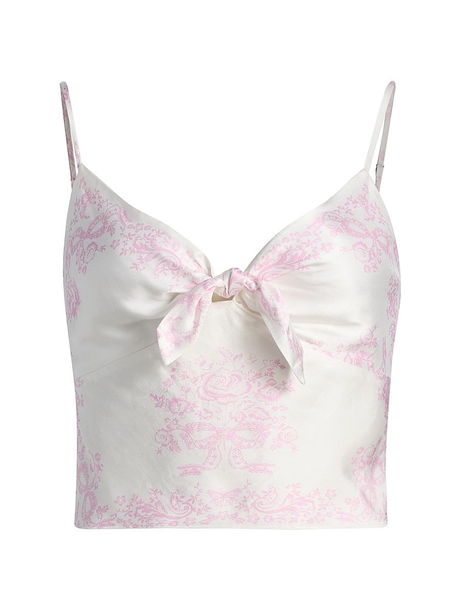 Women's Emeraine Printed Top - Ivory Heirloom - Size 00