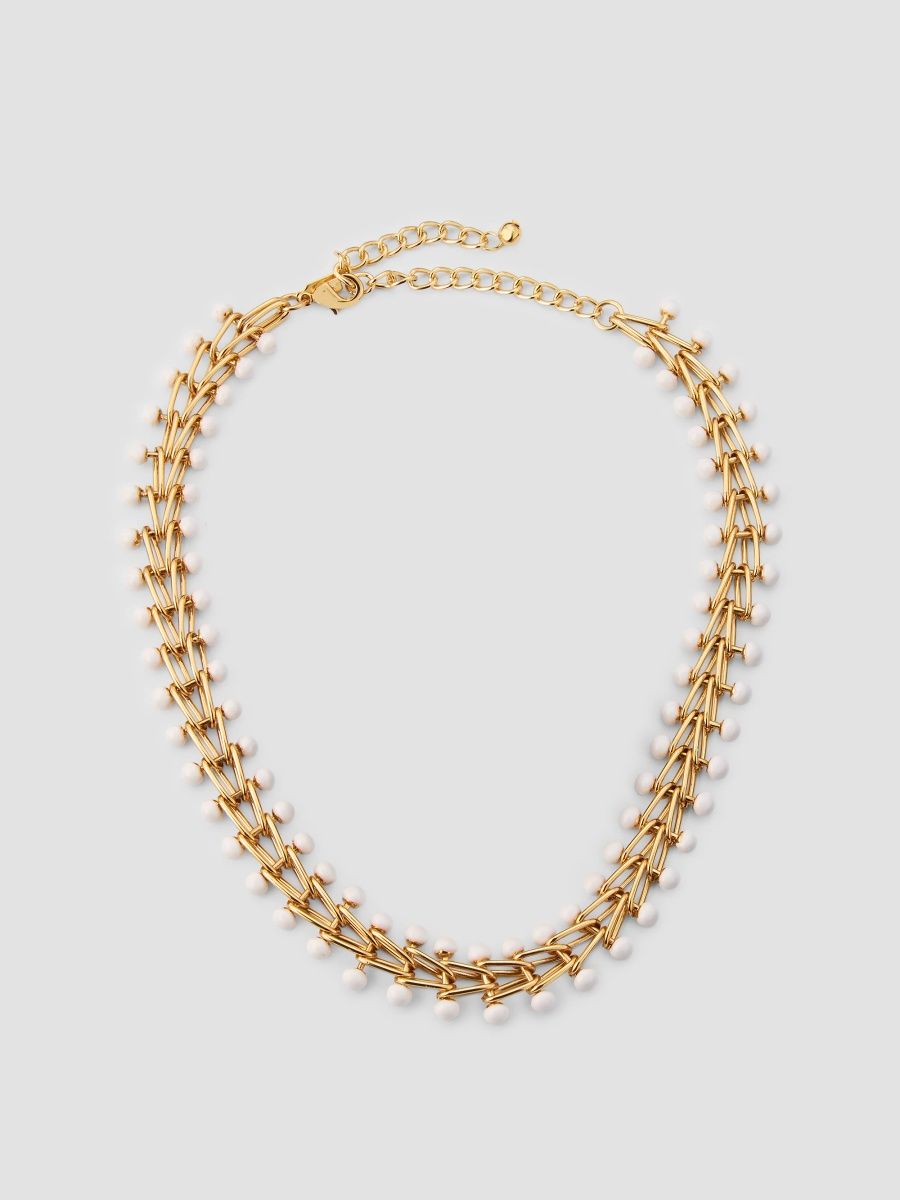 Kenneth Jay Lane Women's 18K Gold-Plated Link Chain Necklace - White Gold