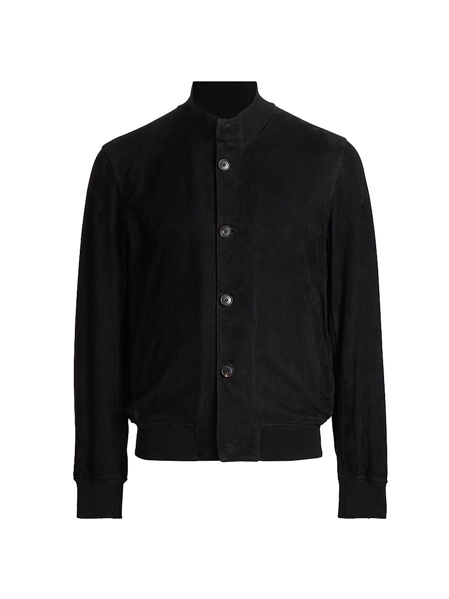 Men's Igor Suede Jacket - Black - Size 48