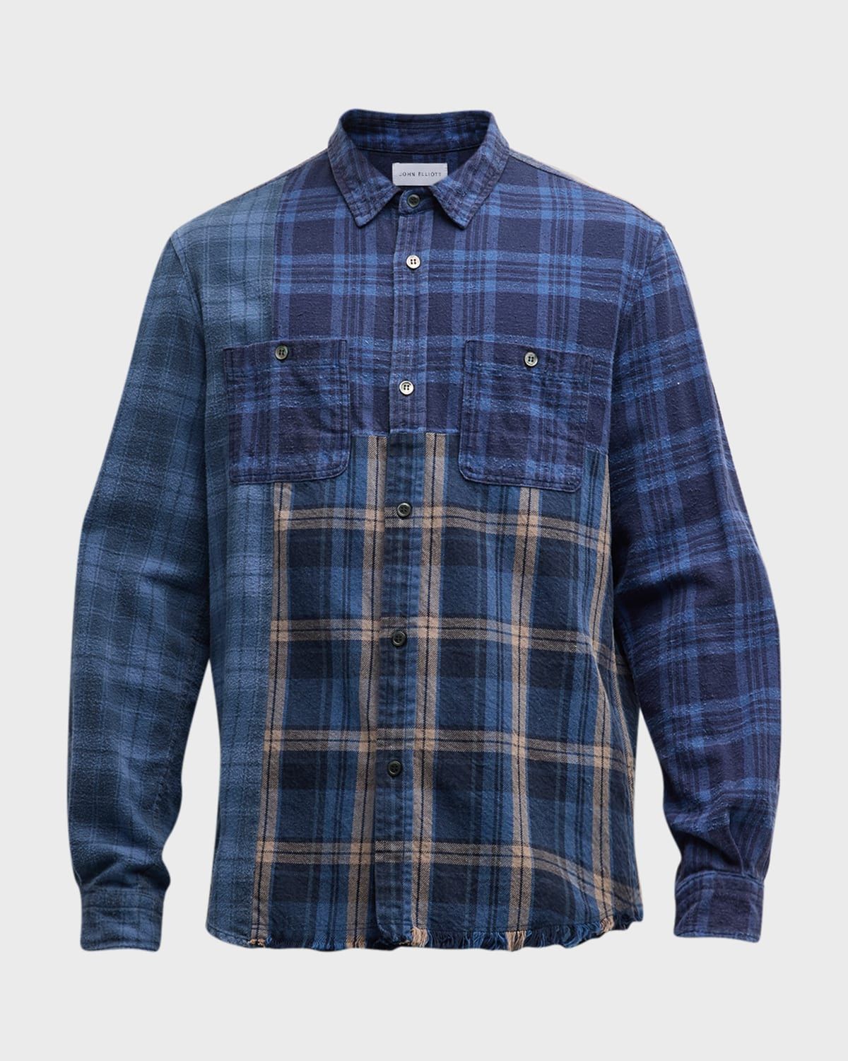 Men & apos;s Silverado Paneled Plaid Button-Down Shirt