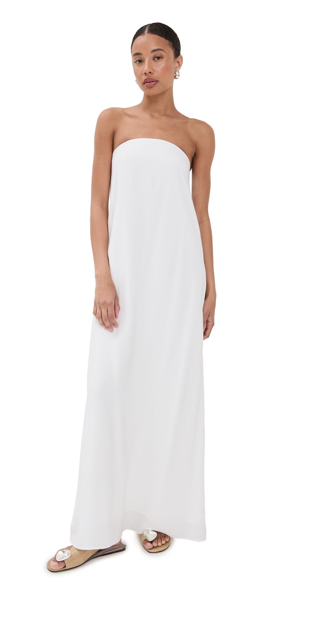 Sablyn Arden Strapless Maxi Dress White S