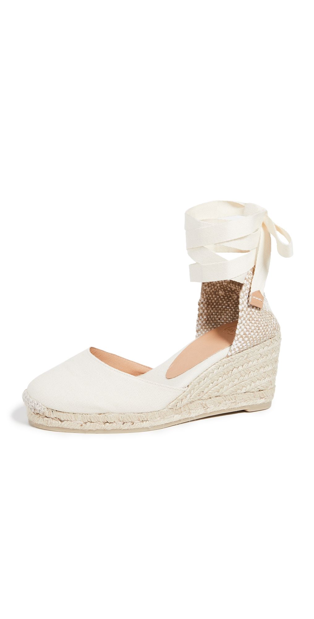 Castañer Carina Wedge Espadrilles Ivory 36