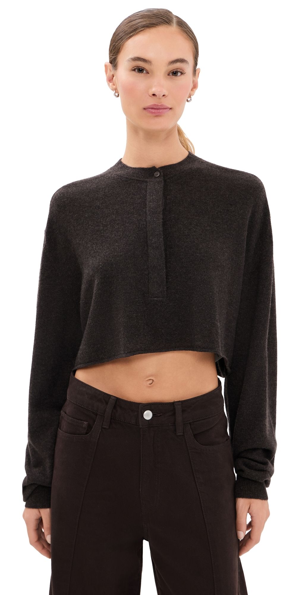 Le Kasha Bulgan Cashmere Sweater Chocolate One Size