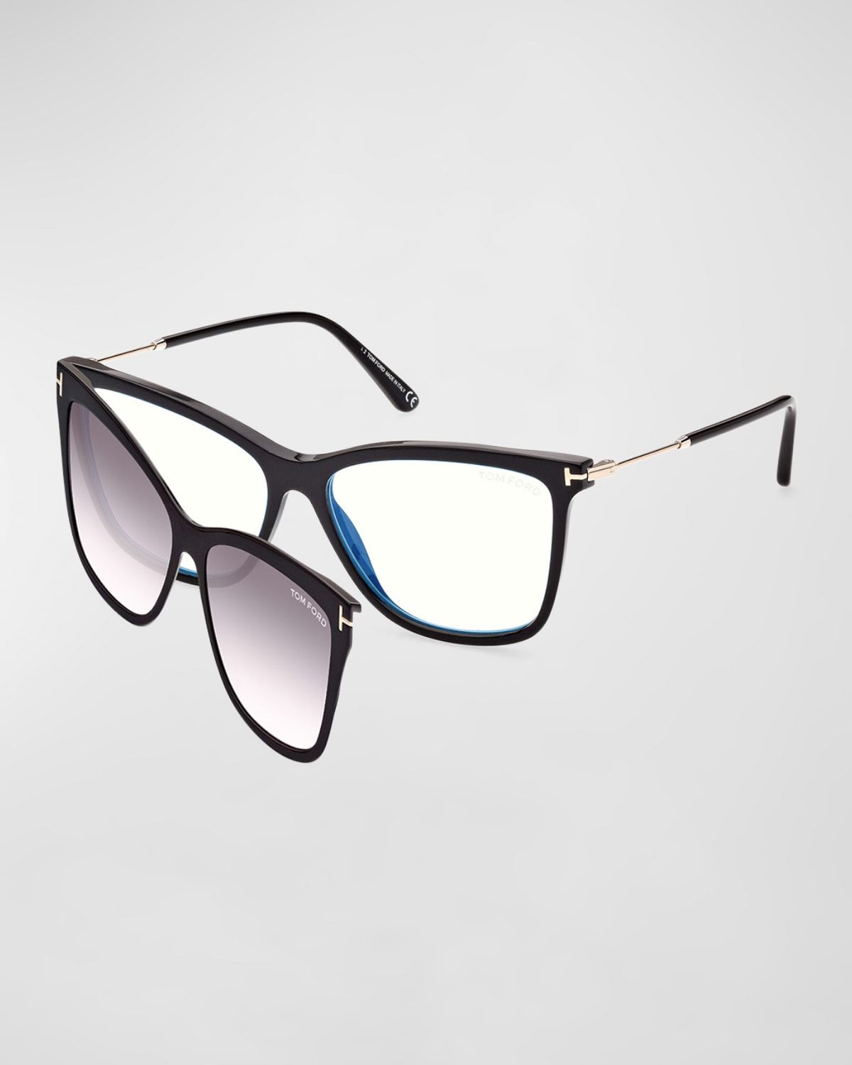 Blue Filtering Acetate Cat-Eye Glasses