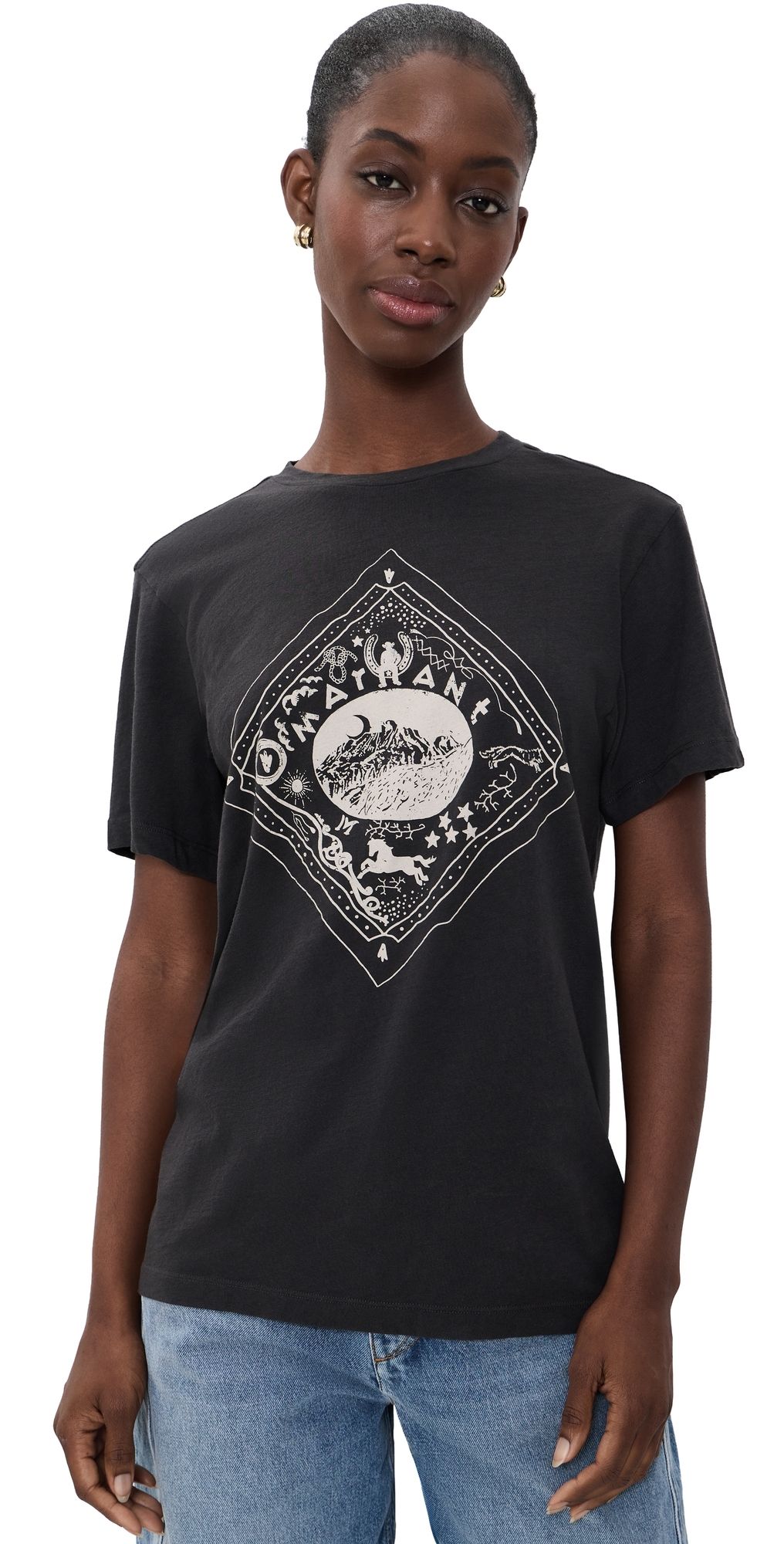Isabel Marant Étoile Zewel Tee Faded Black XS