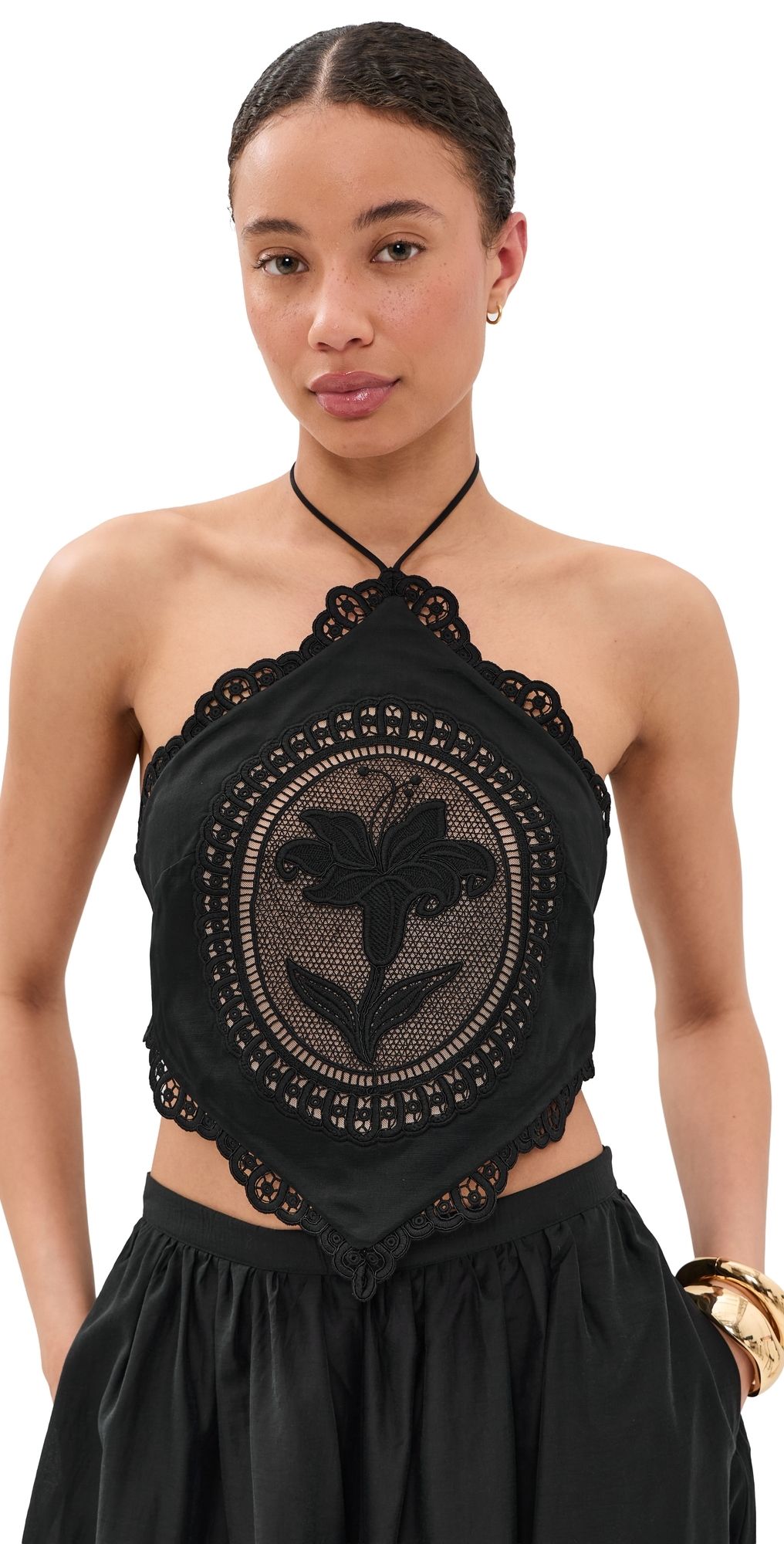 Retrofête Summer Top Black M