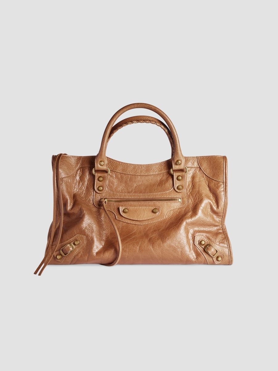 Balenciaga Women's Le City Medium Tote Bag - Camel