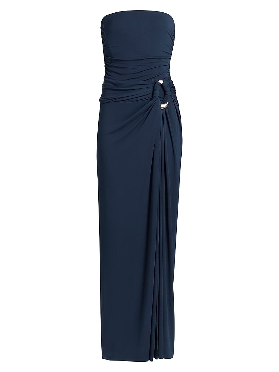 Women's Emma Bustier Strapless Gown - Midnight - Size 2