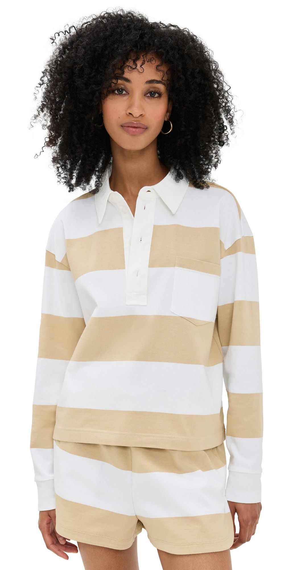 LE BOP Hayley Polo Shirt Navy/Ivory XXL