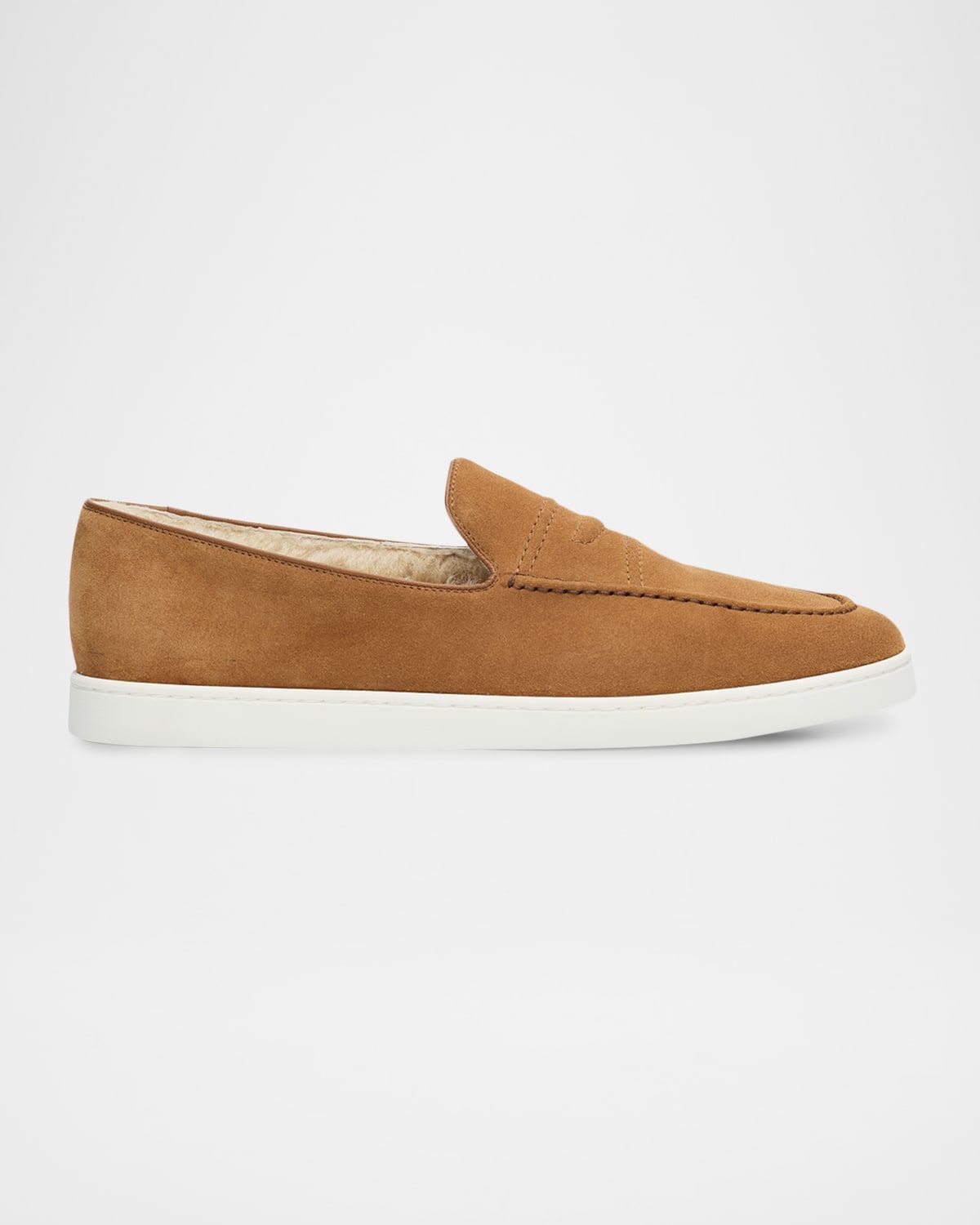 Men & apos;s Pebbles Shearling-Lined Suede Loafers