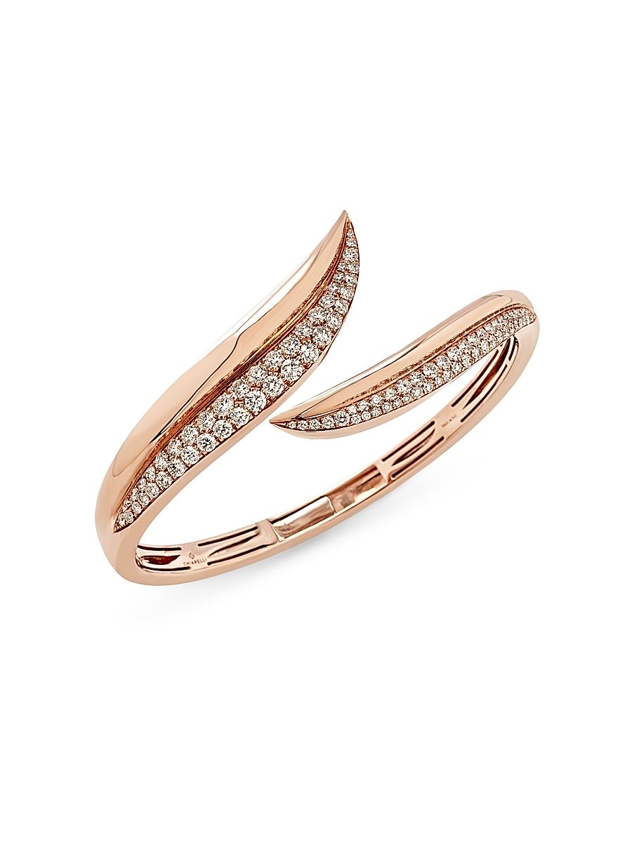 Women's Ulivo 18K Rose Gold & 2.72 TCW Diamond Bangle - Rose Gold