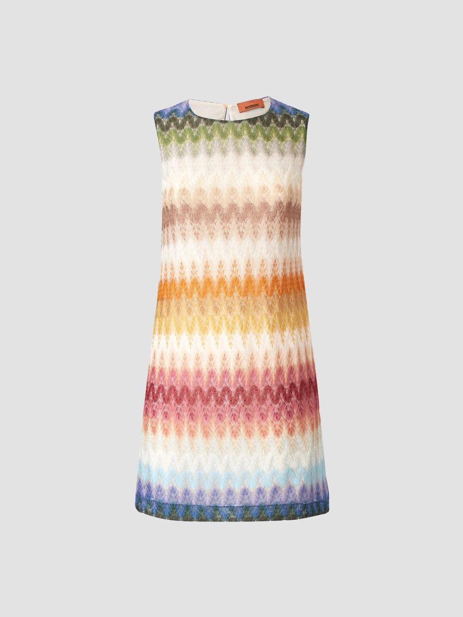 Missoni Women's Chevron Stripe Shift Mini Dress - Multicolor - Size 4