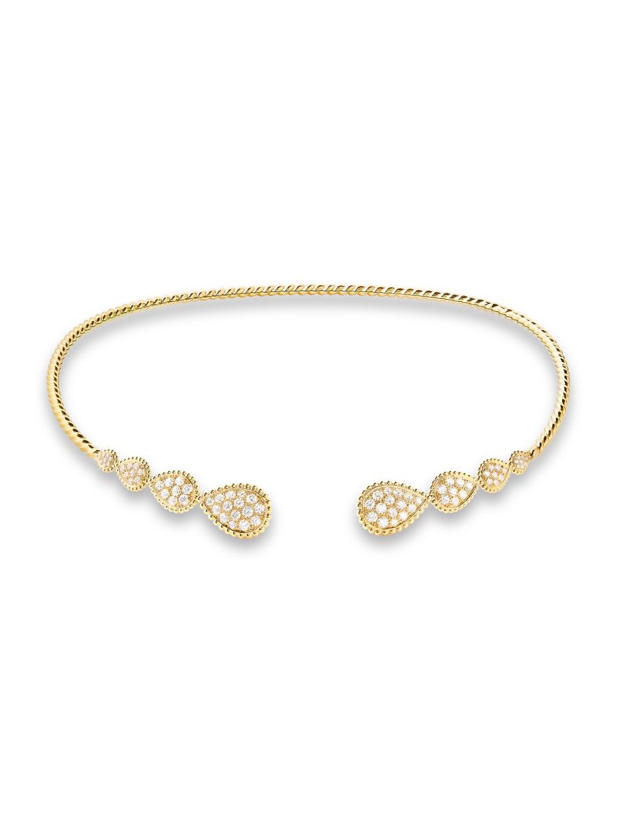Boucheron Women's Serpent Bohème 18K Yellow Gold & Diamond Choker Necklace - Yellow Gold
