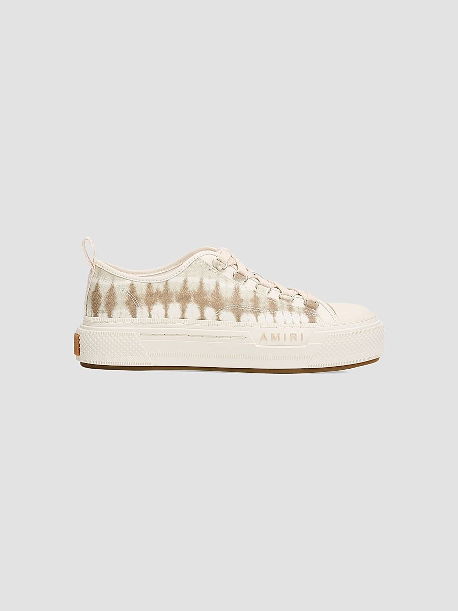 Women's Tie-Dye Court Low-Top Sneakers - Alabaster - Size 5