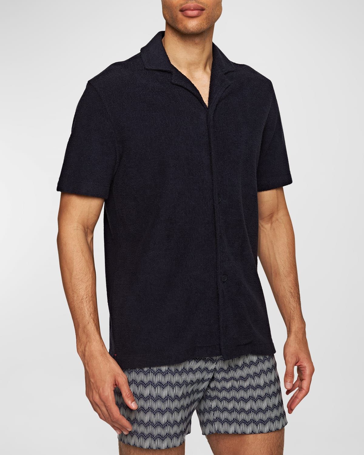 Men & apos;s Howell Terry Toweling Camp Shirt