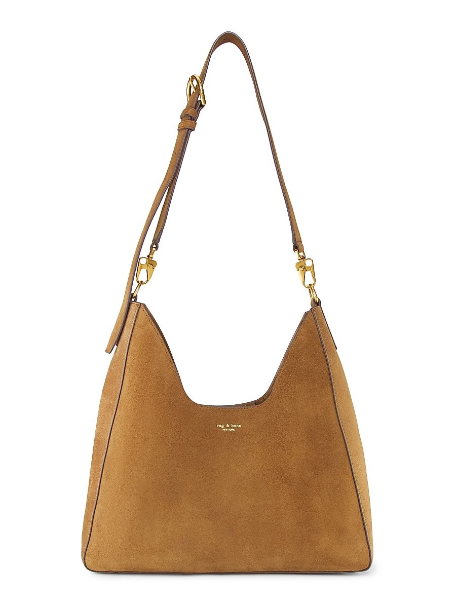 Women's The Parker Suede Hobo Bag - Golden Brown