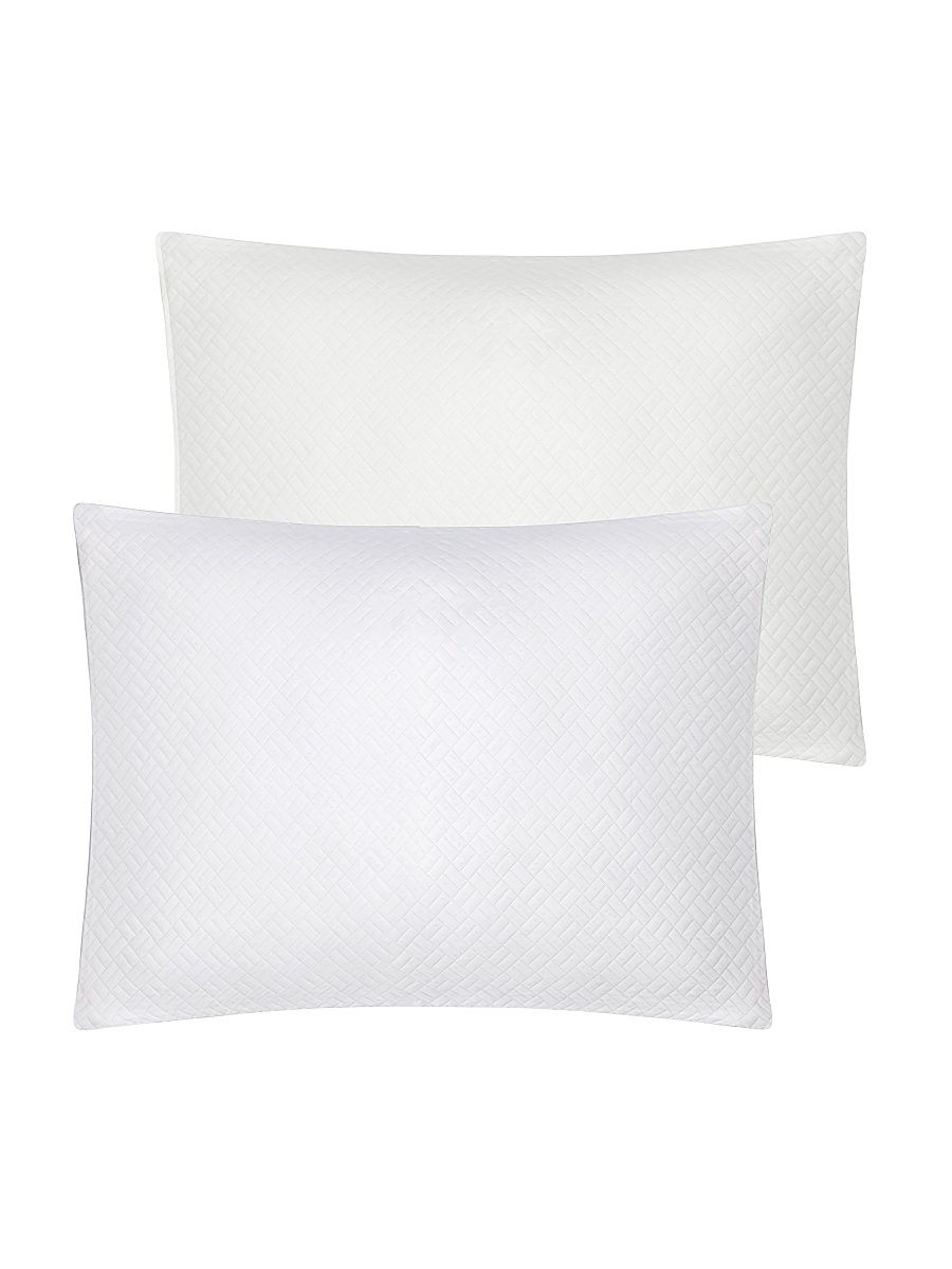 Savannah Quilted Cotton Euro Sham - White
