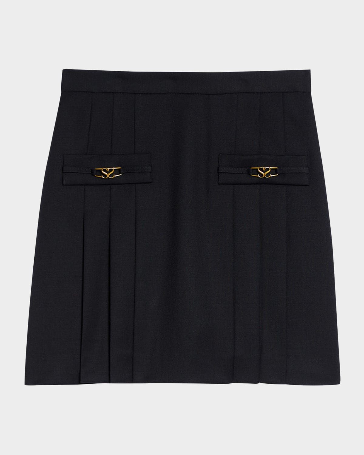Rebeca Stitched Pleat Mini Skirt