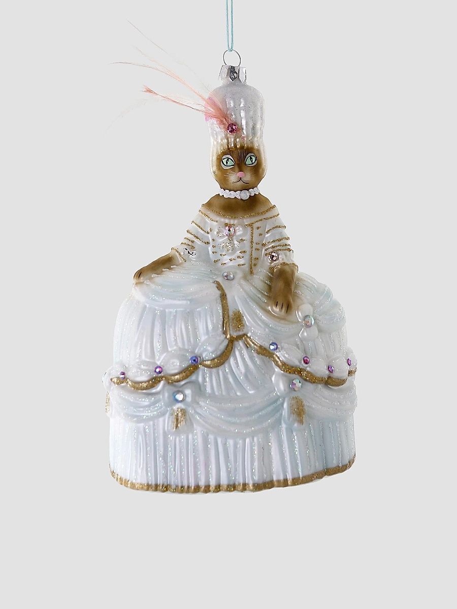 Marie Catoinette Glass Ornament