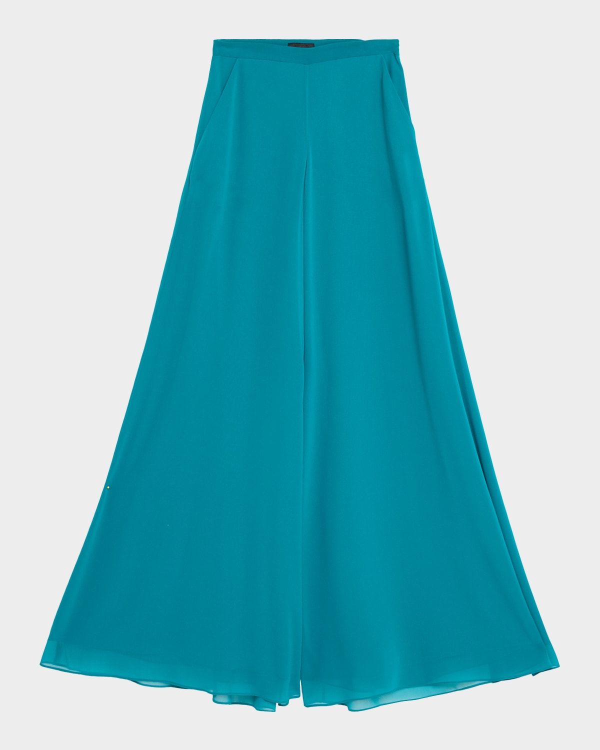 Lightweight Georgette Wide-Leg Pants