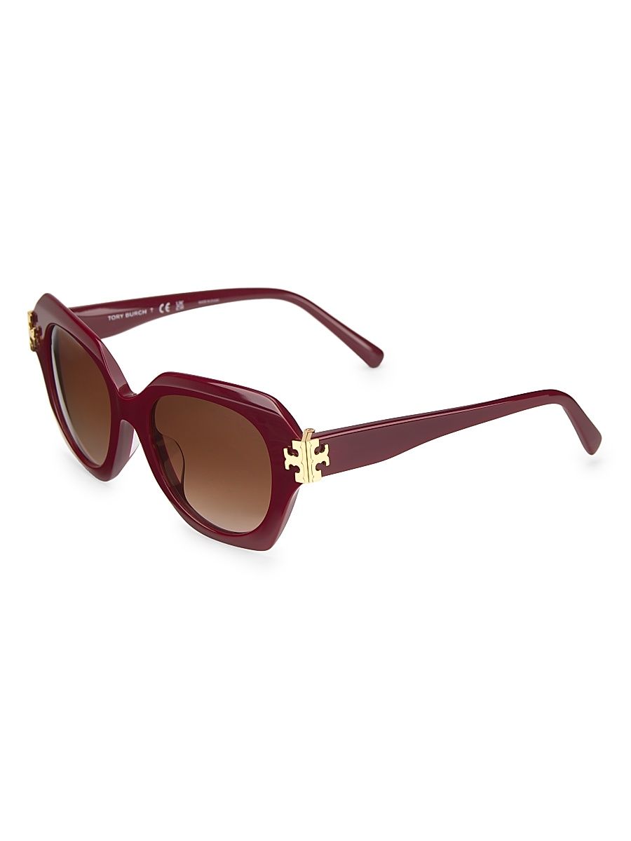 Women's 51MM Square Sunglasses - Gradient Brown