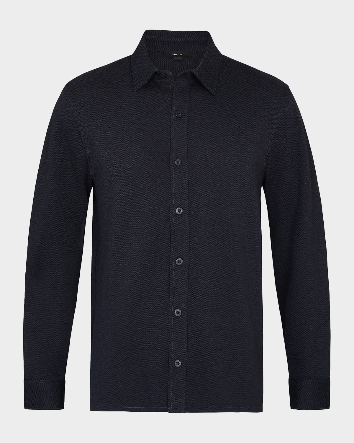 Men & apos;s Herringbone Button-Down Shirt