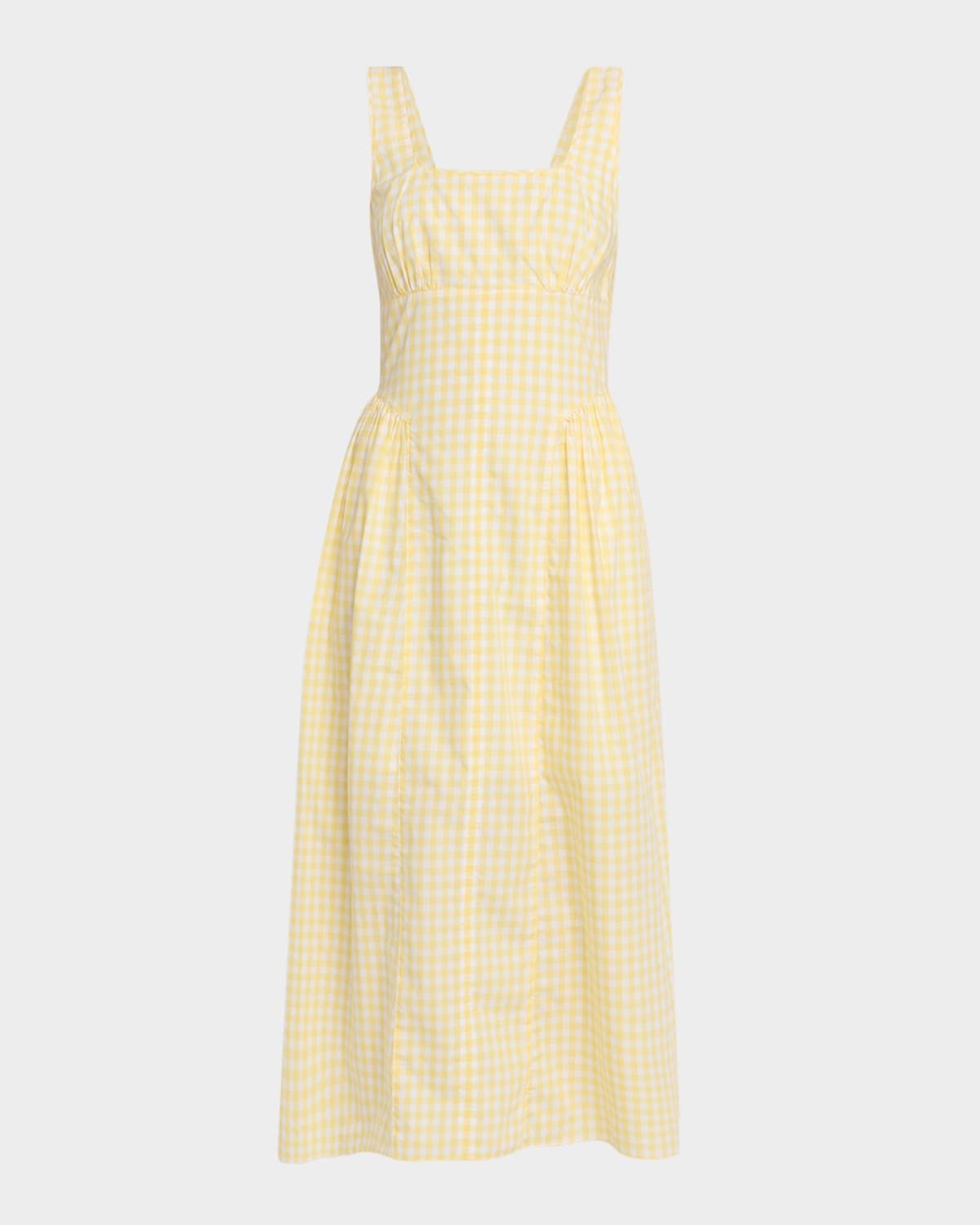 Cadence Gingham Midi Dress