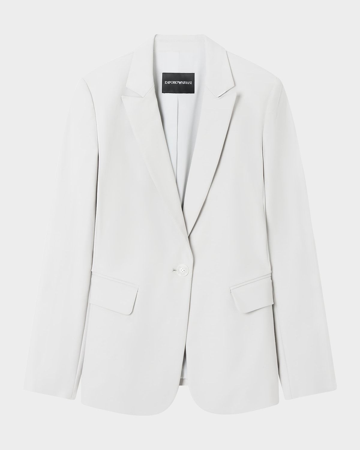 Cotton Couture Single-Button Blazer