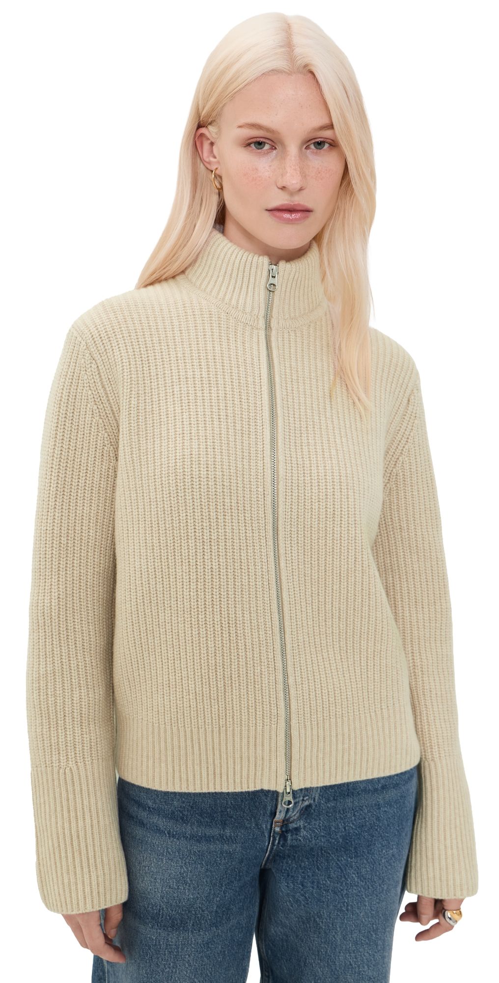 Jenni Kayne Boyd Cashmere Sweater Oatmeal XL