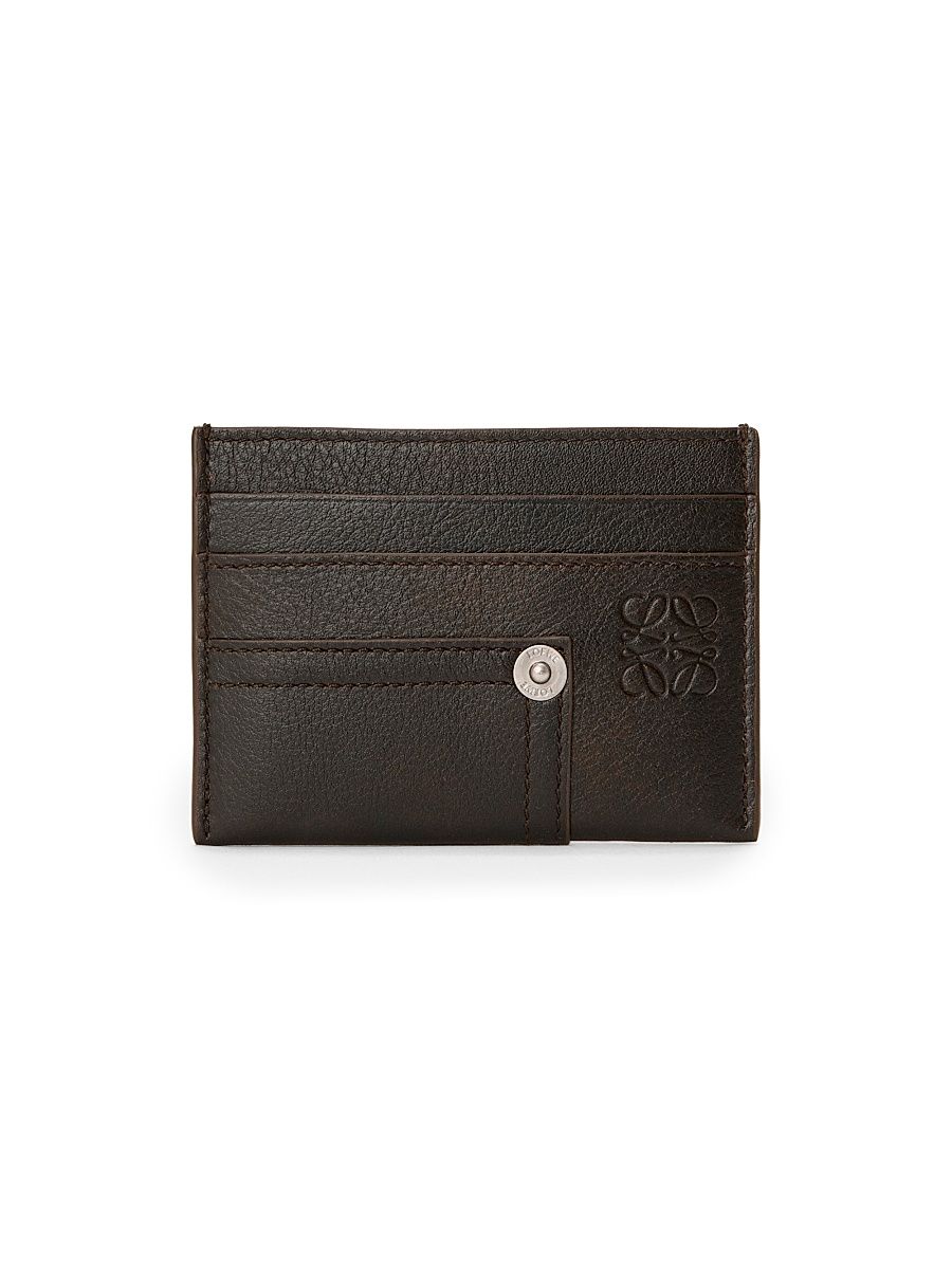 Men's Panta Leather Card Case - Vintage Brown